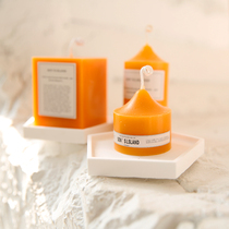 Natural hand-scented beeswax candle holder ornaments scented candles home fragrance deodorization to help sleep and soothe the nerves and sleep