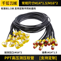 High pressure pressure measuring hose Test tubing assembly 63Mpa pressure measuring joint Pressure gauge line Excavator hydraulic system