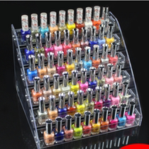 Decoration shelf Transparent placement desktop trapezoidal nail art multi-layer nail polish shelf display rack Placed on the table