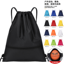 Custom Drawstring Backpack Large Capacity Sports Waterproof Storage Bag Easy Travel Drawstring Folding Bag Basketball Bag