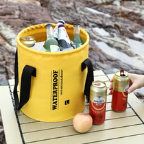 Outdoor bucket Bubble Feet Bag folding portable washing foot bucket over calf foot bath Insulator Travel special water basin