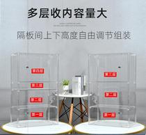 Acrylic display cabinet Full transparent Lego toy model jewelry boutique glass display cabinet dust-proof display cabinet household