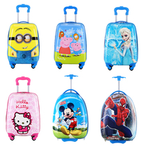 Boys and girls portable cute travel school bag Toy Spider-man box Childrens suitcase Female Princess Aisha suitcase