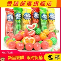 Guoyun pretty rabbit burst berry flavor sandwich watermelon bubblegum post-80s nostalgic snack chewing gum 1