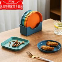 Fruit plate living room household coffee table tray household snacks candy storage cake premium ins Wind Snack Plate