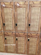 Wooden bath cabinet Bath center customer locker Sweat steaming room change wardrobe Gym sauna field wardrobe