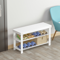 Shoe-changing stool home door wearing shoes stool bamboo stool entering the door shoe rack small stool solid wood can sit on the entrance shoes stool