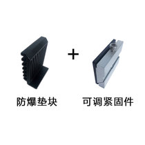 Jiesheng factory direct sales frameless glass luminous guardrail bottom slot stairs balcony handrail adjustable fasteners