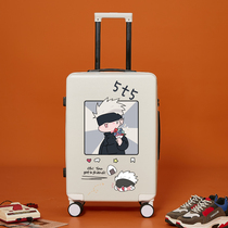 Trolley box new Japanese spell back 20 inch small boarding password leather box male and female 24 student luggage