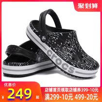 Crocs mens beach shoes crocs 2021 summer new bayaka luo ban printing casual womens shoes 206232