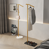 Nordic ins bedroom coat rack floor-to-ceiling marble household corner Net red light luxury simple small hanging drying rack