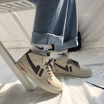 Air force No.1 Korean women's shoes student's little white shoes ins super fire high top board shoes low top original house all-around sneakers Q