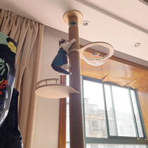 Cat climbing frame through the sky pillar cat nest cat tree large household non-occupied solid wood cat climbing Villa
