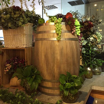 Oak barrel decoration wine barrel red wine barrel wooden wine barrel wedding props winery exhibition wine cellar customization
