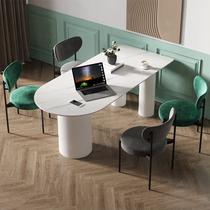 Rock Plate Conference Table Long Table Modern Brief Island Taiwan Affairs Office Public Table Tables Bench Light Extravagant Designer Creativity Talks and Sentencing Desk