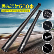 Strong light T6 flashlight LED wolf teeth baseball bat strong light lighting long range shot Super outdoor life