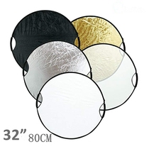 80cm light board five-in-one double portable reflector black and white gold and silver soft board foldable carrying case