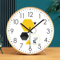 Clock desk clock desktop living room home simple desktop clock sitting clock modern fashion pendulum clock decoration 0916i