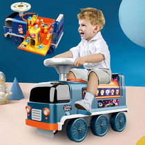 Electric high-speed rail can take people to break through the big adventure fire Space Train parking lot battery car childrens toy car