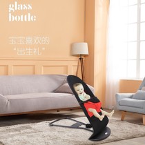 Baby rocking chair multifunctional newborn baby comfort chair cradle light recliner chair coaxing baby rocking chair safe and stable