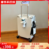 Ames multi-functional luggage ins net red new 20 boarding luggage case aluminum frame suitcase for men and women 24 inches