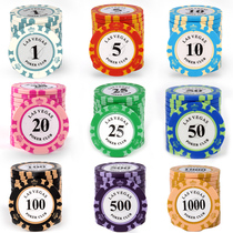 Chip Coin Bagle Mahjong Texas Poker Chip Card Chess room special (chip color random)