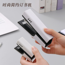 Simple stapler thickened large black and white color stapler Mini small stapler medium student with multi-function stapler ordering thick bookbinding machine manual student stationery office supplies