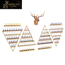 Nail art wall rack wrought iron nail polish storage nail glue shelf Wall wall display rack wall decoration