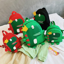 Baby Baby Dinosaur Small Backpack Boy Handsome Girl Boy Handsome Girl Boy Bag Kindergarten 2021 New Girl Double Shoulder