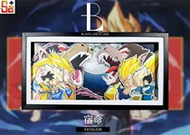 (Scheduled) Saga model play original artist black line three-dimensional decorative painting Dragon Ball Z-fate showdown