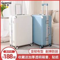 Crown Sharp Suitcase Pull Bar Case Schoolgirl suitcase Male 20 inch Small den case 24 Aluminum frame sturdy and durable