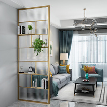 Encounter a good screen Modern simple living room Changhong glass decorative screen Metal blocking the entrance to the sink next to the partition