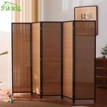 Screen partition folding screen old classical retro screen Chinese folding screen living room partition bamboo solid wood screen
