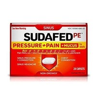 Sudafed PE Pressure   Pain   Mucus Caplets Sinus Pressure