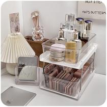 ins cosmetic storage box desktop dresser transparent acrylic perfume drawer skin care Japanese rack