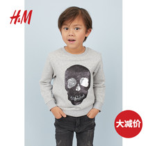 HM children's clothing, boys and children's autumn and winter models, sweaters, men's trendy, western style warm top 0704150
