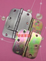 Iron non-embroidered Steel 3 5 inch fillet hinge sanitary door hinge plastic steel door loose leaf folding door hinge