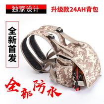 Battery backpack 12V Inverter head all-in-one machine booster lithium battery thickened canvas waterproof backpack