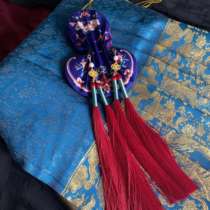 Shichun gourd purse with finished tassel accessories ancient tassel waist round purse drawstring waist sachet
