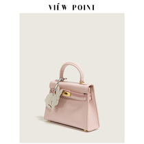 ViewPoint ice berry powder Kelly bag mini second generation 2021 new niche bag women Summer crossbody Hand bag