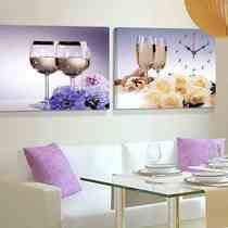 Modern minimalist Living room Dining Room Restaurant Decoration Painting Sofa Background Wall Free of punch Hung Painting Electric Meter Box Sheltering the Clock Mural