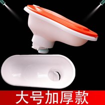 Simple toilet disposable renovation construction temporary belt cover thickened plastic squatting pan deodorized adult large site
