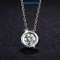 Moissanite diamond neck chain female sterling silver 2021 New Tide light luxury niche pendant birthday gift for girlfriend