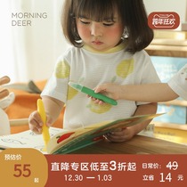 Deer early crayons for young children safe non-toxic washable brush kindergarten stationery color smooth baby oil painting stick