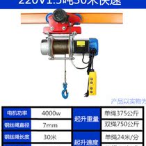 Siamese electric hoist 220V 1 ton 2 ton line sling sports car walking remote control hoist 380V fast small hoist