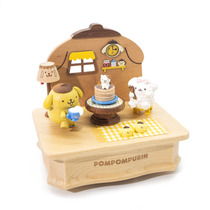 Sanrio genuine authorized Taiwan Jeancard desktop ornaments music box cartoon wooden pudding dog home