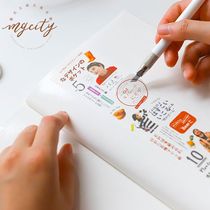 Handbook release paper double-sided cartoon marvelous Manor meat ball tape and paper sticker tape book book storage book