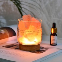 Container expanded stone night light salt lamp aromatherapy Crystal lasting fragrance girl gift view summer ornaments