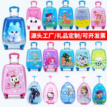 Childrens suitcase Men and women cartoon student trolley box cute child 1618 inch custom gift baby suitcase