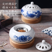Time - adjusting electronic sandalwood oven ceramic aroma furnace oil plug - in aromatic aroma lamp wood powder